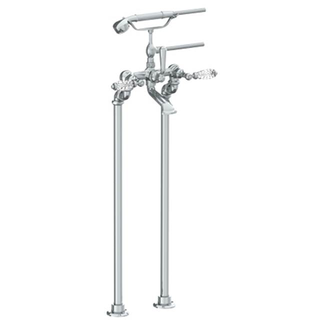 Watermark - Floor Standing Bath Set with Hand Shower - Vintage Copper
