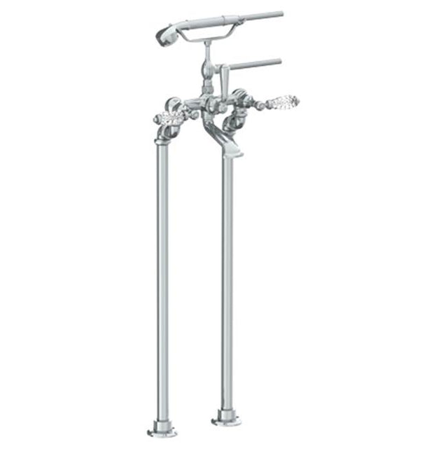 Watermark - Floor Standing Bath Set with Hand Shower - Vintage Copper