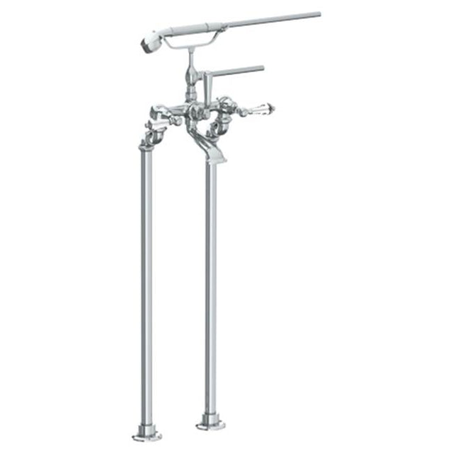 Watermark - Floor Standing Bath Set with Hand Shower - Vintage Copper