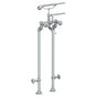 Watermark - Floor Standing Bath Set with Hand Shower and Shut-Off Valves - Vintage Copper