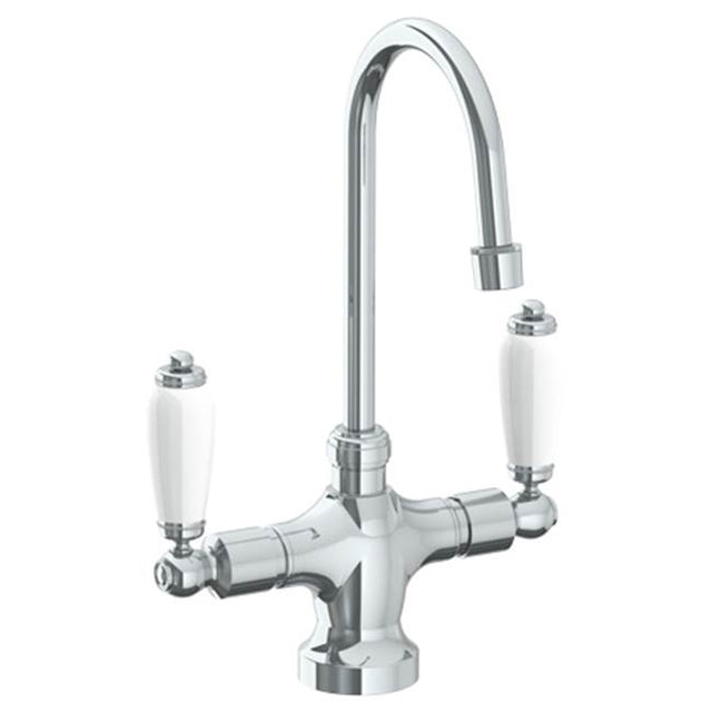 Watermark - Deck Mounted 1 Hole Kitchen Faucet with 4 1/2'' spout - Vintage Copper