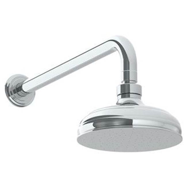 Watermark - Wall Mounted Showerhead, 6''dia, with 14'' Arm and Flange - Vintage Copper