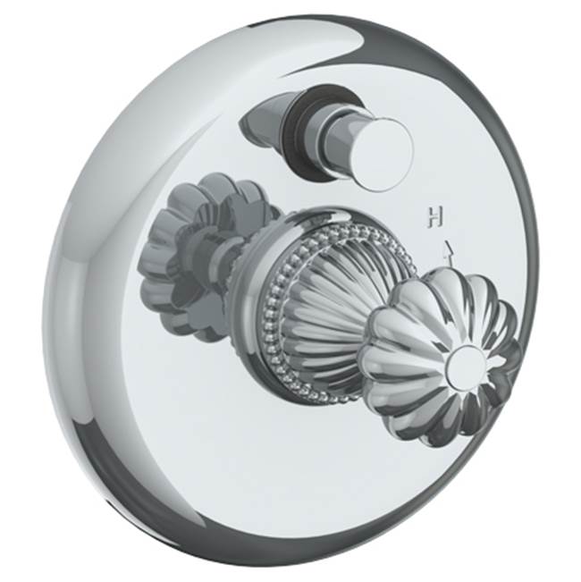Watermark - Wall Mounted Pressure Balance Shower Trim with Diverter, 7'' dia. - Vintage Copper
