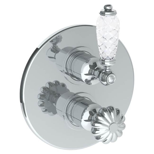 Watermark - Wall Mounted Thermostatic Shower Trim with built-in control, 7 1/2'' - Vintage Copper