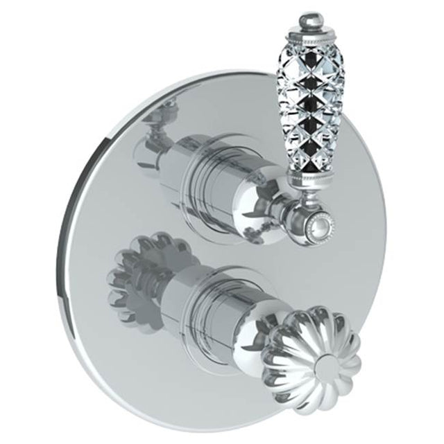 Watermark - Wall Mounted Thermostatic Shower Trim with built-in control, 7 1/2'' - Vintage Copper