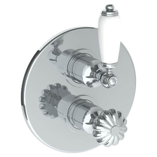 Watermark - Wall Mounted Thermostatic Shower Trim with built-in control, 7 1/2'' - Vintage Copper
