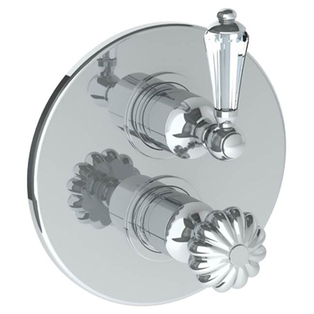 Watermark - Wall Mounted Thermostatic Shower Trim with built-in control, 7 1/2'' - Vintage Copper