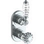 Watermark - Wall Mounted Mini Thermostatic Shower Trim with built-in control, 3 1/2'' - Vintage Copper