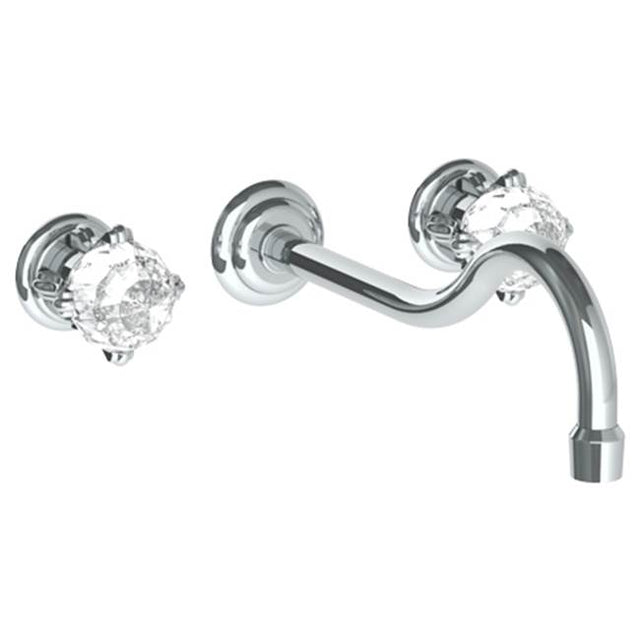 Watermark - Wall Mounted 3 Hole Lavatory Set with 10 5/8'' CTC Spout - Vintage Copper