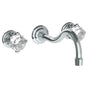 Watermark - Wall Mounted 3 Hole Lavatory Set with 8 3/8'' CTC Spout - Vintage Copper