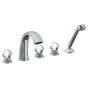 Watermark - Deck Mounted 5 Hole Bath Set - Vintage Copper
