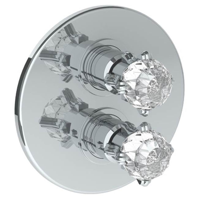 Watermark - Wall Mounted Thermostatic Shower Trim with built-in control, 7 1/2'' - Vintage Copper