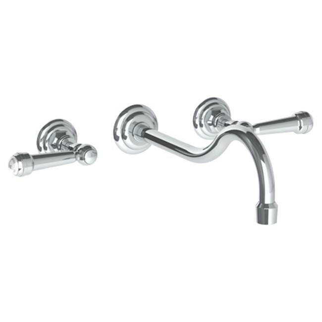 Watermark - Wall Mounted 3 Hole Lavatory Set with 10 7/8'' CTC Spout - Vintage Copper