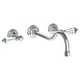 Watermark - Wall Mounted 3 Hole Lavatory Set with 10 7/8'' CTC Spout - Vintage Copper