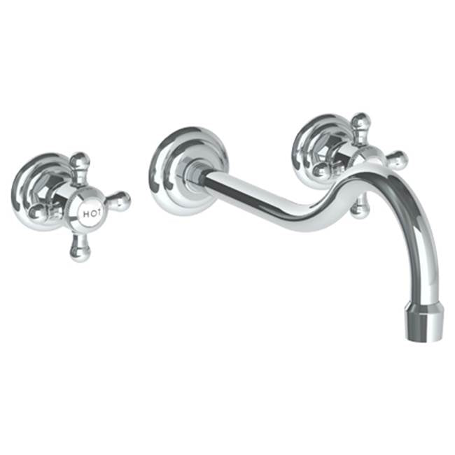 Watermark - Wall Mounted 3 Hole Lavatory Set with 10 7/8'' CTC Spout - Vintage Copper