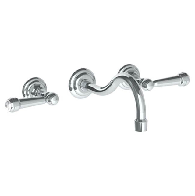 Watermark - Wall Mounted 3 Hole Lavatory Set with 8 3/4'' CTC Spout - Vintage Copper