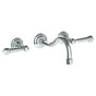 Watermark - Wall Mounted 3 Hole Lavatory Set with 8 3/4'' CTC Spout - Vintage Copper