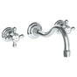 Watermark - Wall Mounted 3 Hole Lavatory Set with 8 3/4'' CTC Spout - Vintage Copper