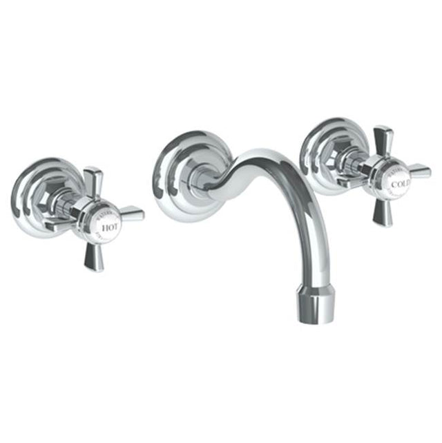 Watermark - Wall Mounted 3 Hole Lavatory Set with 5 7/8'' CTC Spout - Vintage Copper