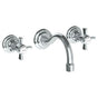 Watermark - Wall Mounted 3 Hole Lavatory Set with 5 7/8'' CTC Spout - Vintage Copper