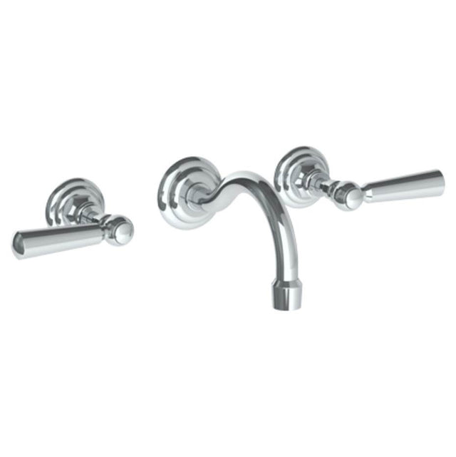 Watermark - Wall Mounted 3 Hole Lavatory Set with 5 7/8'' CTC Spout - Vintage Copper