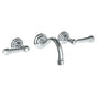 Watermark - Wall Mounted 3 Hole Lavatory Set with 5 7/8'' CTC Spout - Vintage Copper