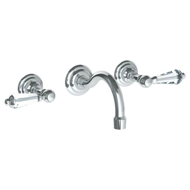 Watermark - Wall Mounted 3 Hole Lavatory Set with 5 7/8'' CTC Spout - Vintage Copper
