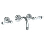 Watermark - Wall Mounted 3 Hole Lavatory Set with 5 7/8'' CTC Spout - Vintage Copper