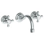 Watermark - Wall Mounted 3 Hole Lavatory Set with 5 7/8'' CTC Spout - Vintage Copper