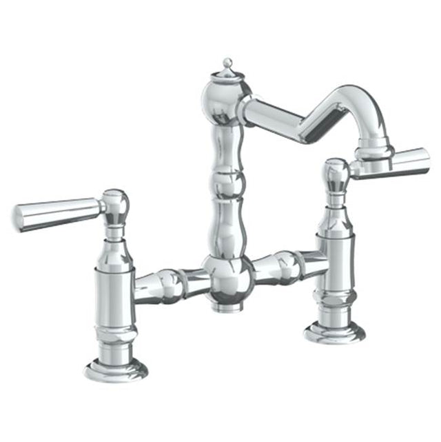 Watermark - Deck Mounted Bridge Kitchen Faucet - Vintage Brass