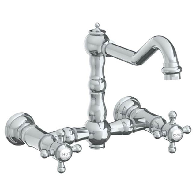 Watermark - Wall Mounted Bridge Kitchen Faucet - Vintage Brass