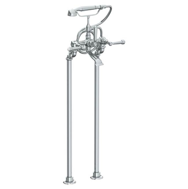 Watermark - Floor Standing Bath Set with Hand Shower - Vintage Copper