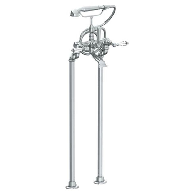 Watermark - Floor Standing Bath Set with Hand Shower - Vintage Copper