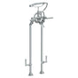 Watermark - Floor Standing Bath Set with Hand Shower and Shut-Off Valves - Vintage Copper