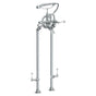 Watermark - Floor Standing Bath Set with Hand Shower and Shut-Off Valves - Vintage Copper
