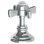 Watermark - Trim For Deck Mounted Valve.  Porcelain cross and lever buttons engraved ''COLD'' - Vintage Copper