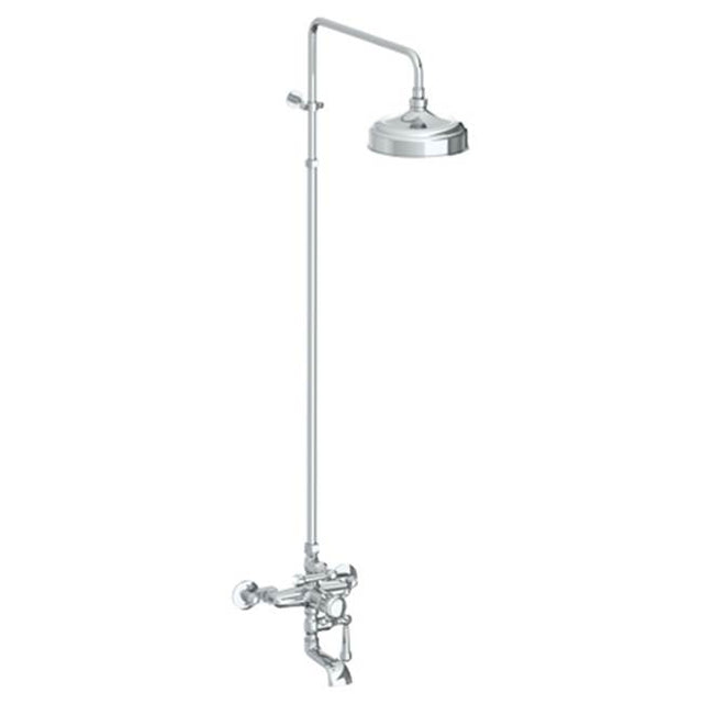 Watermark - Wall Mounted Exposed Thermostatic Tub/ Shower Set - Vintage Copper