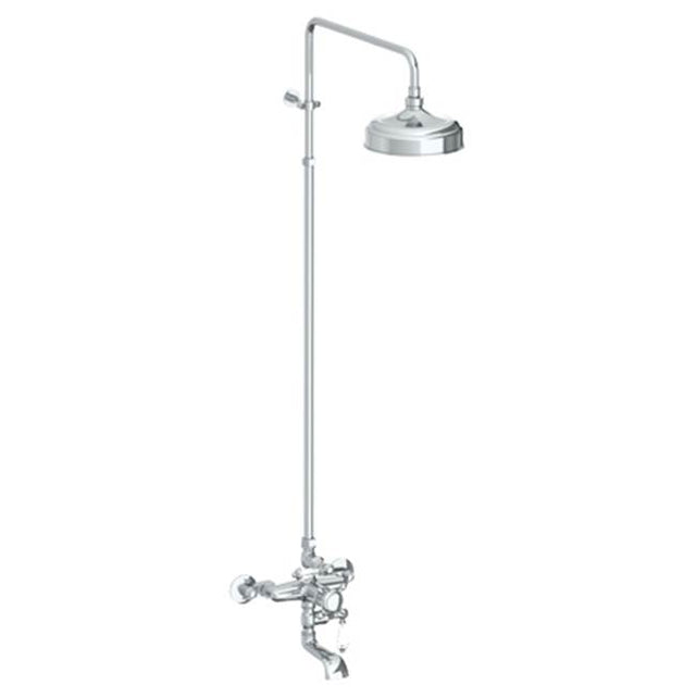 Watermark - Wall Mounted Exposed Thermostatic Tub/ Shower Set - Vintage Copper