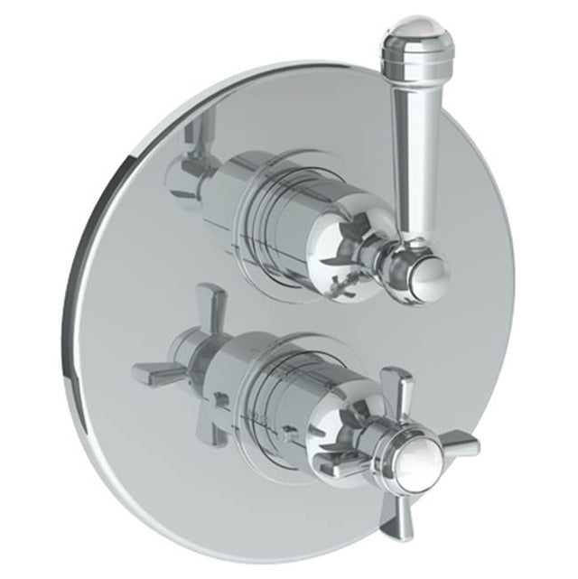 Watermark - Wall Mounted Thermostatic Shower Trim with built-in control, 7 1/2'' - Vintage Copper