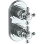Watermark - Wall Mounted Mini Thermostatic Shower Trim with built-in control, 3 1/2'' - Vintage Copper