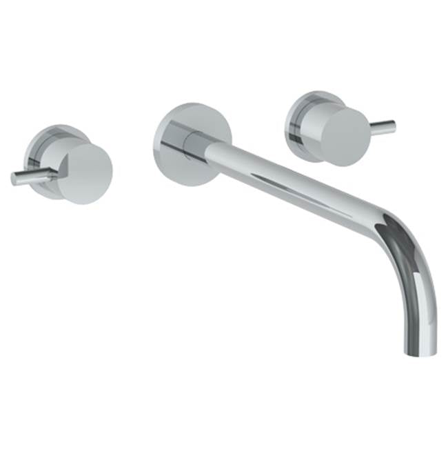 Watermark - Wall Mounted 3 Hole Lavatory Set with 11 7/8'' Spout - Vintage Copper