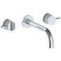 Watermark - Wall Mounted 3 Hole Lavatory Set with 8 3/4'' Spout - Vintage Copper