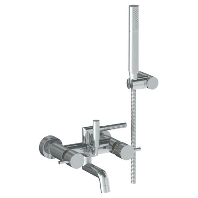 Watermark - Wall Mounted Exposed Bath Set with Hand Shower - Vintage Copper