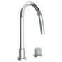 Watermark - Deck Mounted 2 Hole Gooseneck Kitchen Faucet - Vintage Copper