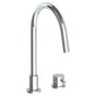 Watermark - Deck Mounted 2 Hole Gooseneck Kitchen Faucet - Vintage Copper
