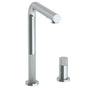 Watermark - Deck Mounted 2 Hole Square Top Kitchen Faucet with Pull Out Spray - Vintage Copper