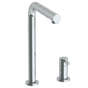 Watermark - Deck Mounted 2 Hole Square Top Kitchen Faucet with Pull Out Spray - Vintage Copper