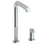 Watermark - Deck Mounted 2 Hole Square Top Kitchen Faucet with Pull Out Spray - Vintage Copper