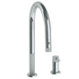 Watermark - Deck Mounted 2 Hole Gooseneck Kitchen Faucet with Pull Down Spray - Vintage Copper