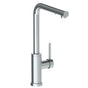 Watermark - Deck Mounted 1 Hole Square Top Kitchen Faucet with Pull Out Spray - High Spout - Vintage Copper